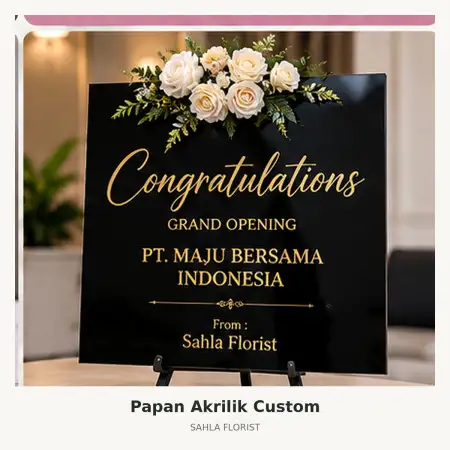 Papan Bunga Akrilik Banjarbaru Kota